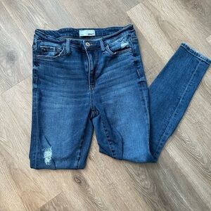 Vervet Women's Dark Blue Skinny Jeans { #4 }